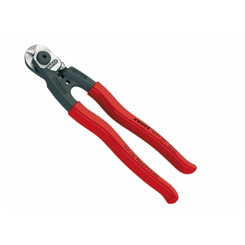 凯尼派克 KNIPEX 95 61 190190mm钢绳剪切钳(抛光头,塑料套柄)