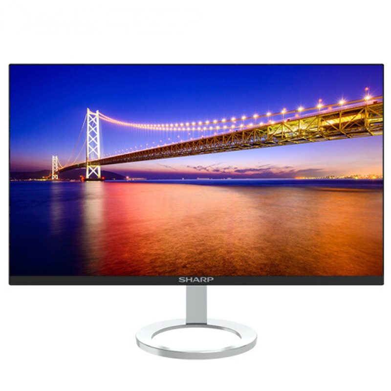夏普(SHARP)LL-S240 23.8英寸IPS 6.5mm纤薄 2mm微边框 广视角 低蓝光 内置音箱 LED显示器(HDMI)