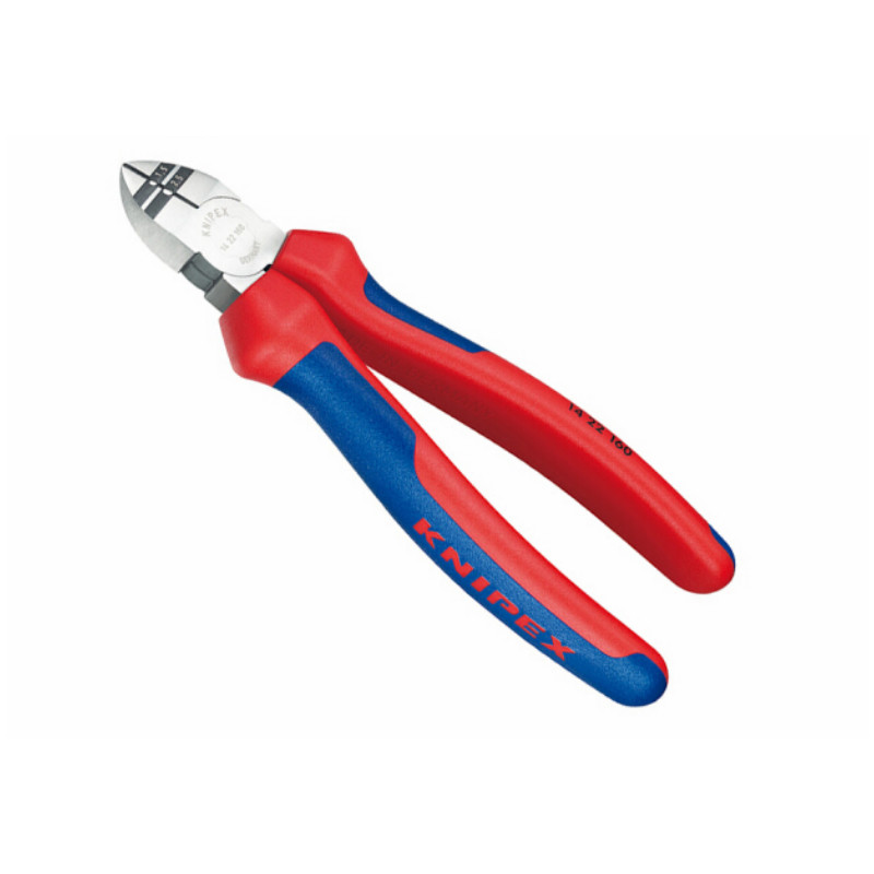 凯尼派克 KNIPEX 14 22 160160mm 斜嘴剥线钳(抛光头部 双色双重材料手柄)