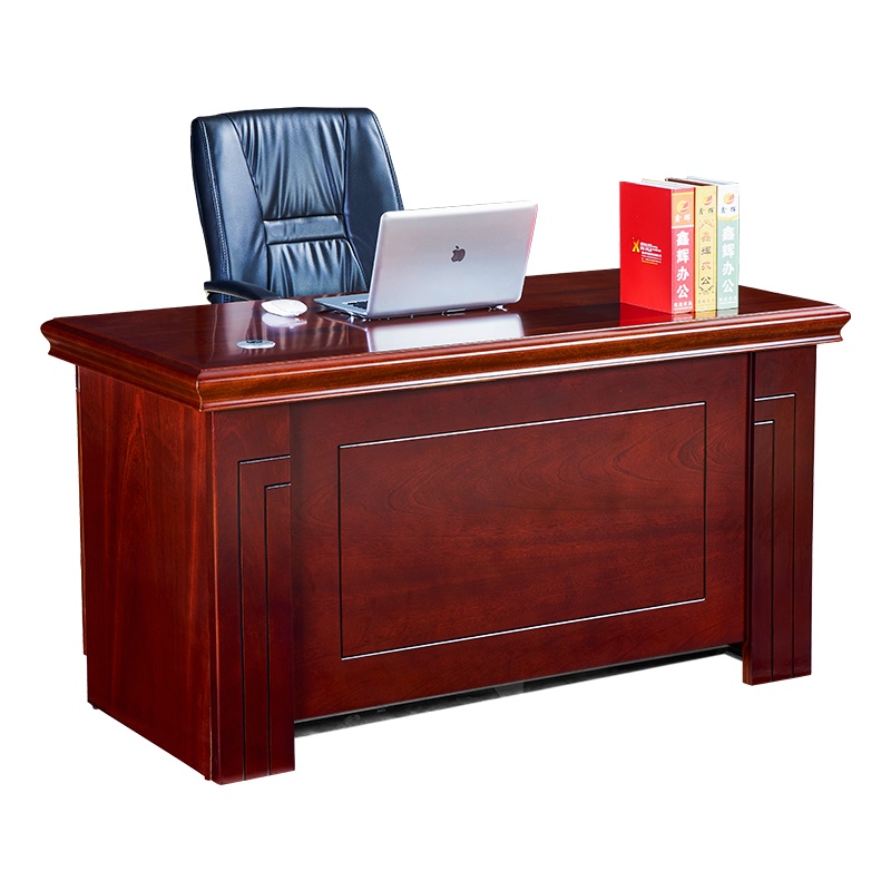 HiBoss老板桌办公桌桌椅组合家具1.4米油漆班桌