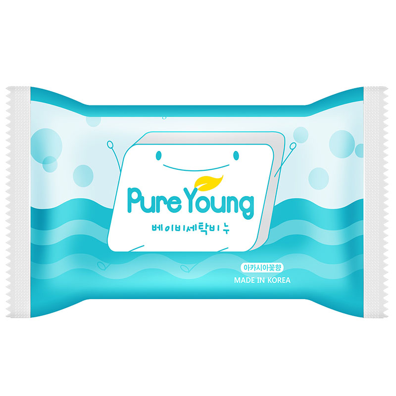 飘漾(Pure Young)婴幼儿洗衣皂 肥皂 洋槐香80g(韩国原装进口)