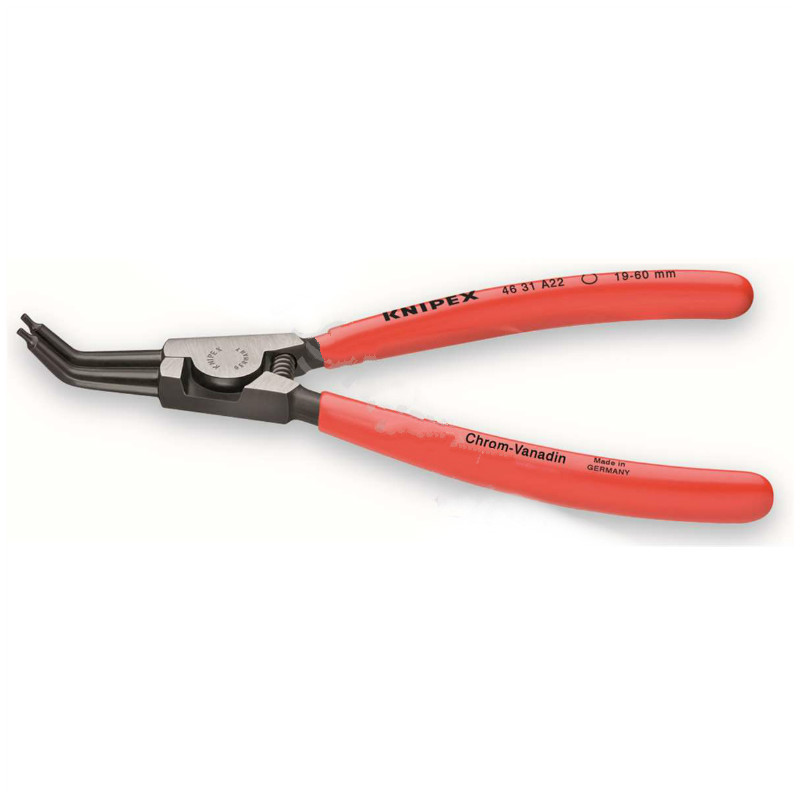 凯尼派克 KNIPEX 46 31 A12130mm 450弯嘴外簧钳(塑料套柄,抛光头部)