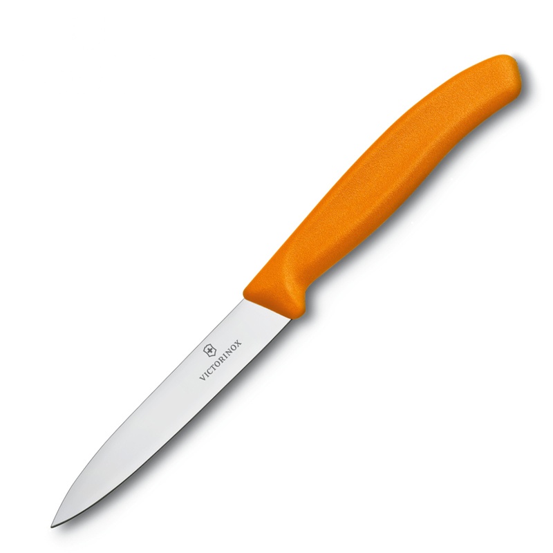 维氏(Victorinox)瑞士军刀进口厨房刀具维氏厨刀不锈钢水果刀削皮刀6.7706橙色