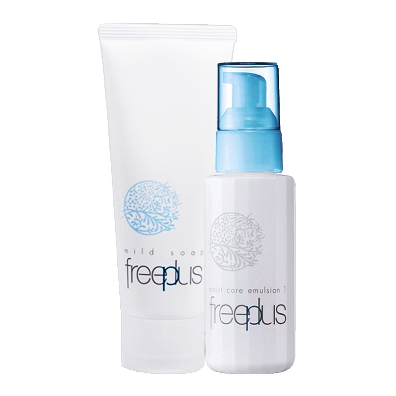 芙丽芳丝(freeplus)清爽两件套(洁面霜100g+清爽乳液100ml)(补水保湿 清爽水润 面部护肤)200g