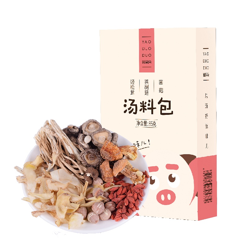 姚朵朵姬松茸茶树菇菌菇汤料包85g炖汤方便装