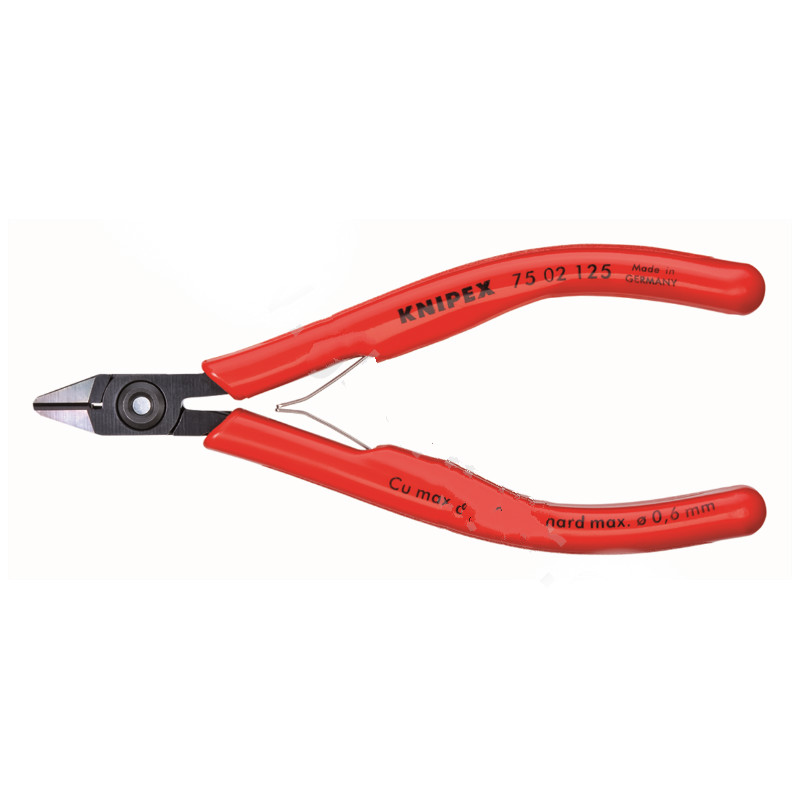 凯尼派克 KNIPEX 75 02 125125mm 电子斜口钳(磨光头部 塑料套柄)