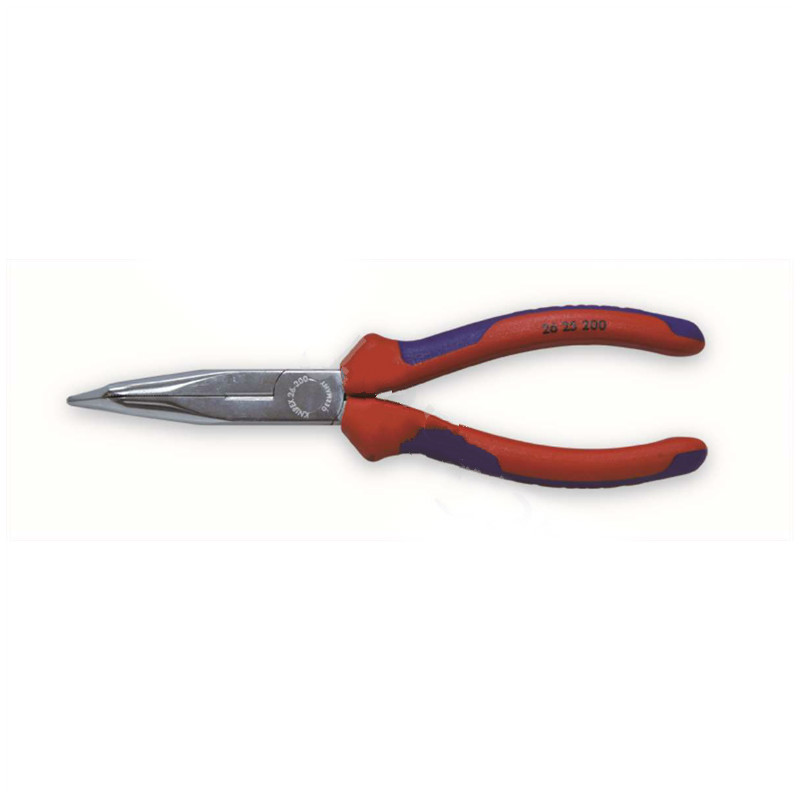 凯尼派克 KNIPEX 26 25 200200mm 弯嘴钳(镀铬头部,双色双重材料手柄,40°弯嘴)