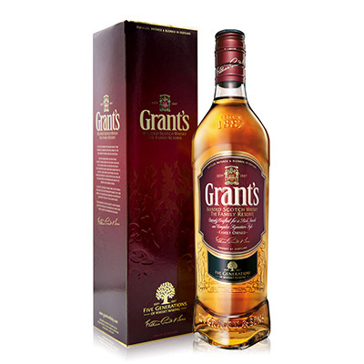 格兰(Grant's)原瓶进口 洋酒 苏格兰威士忌 700ml*1