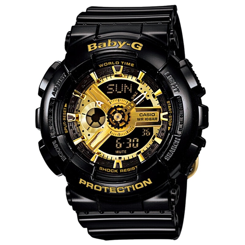 卡西欧(CASIO)女士手表BABY-G BA-110 日韩品牌时尚防水运动女表 BA-110-1APR