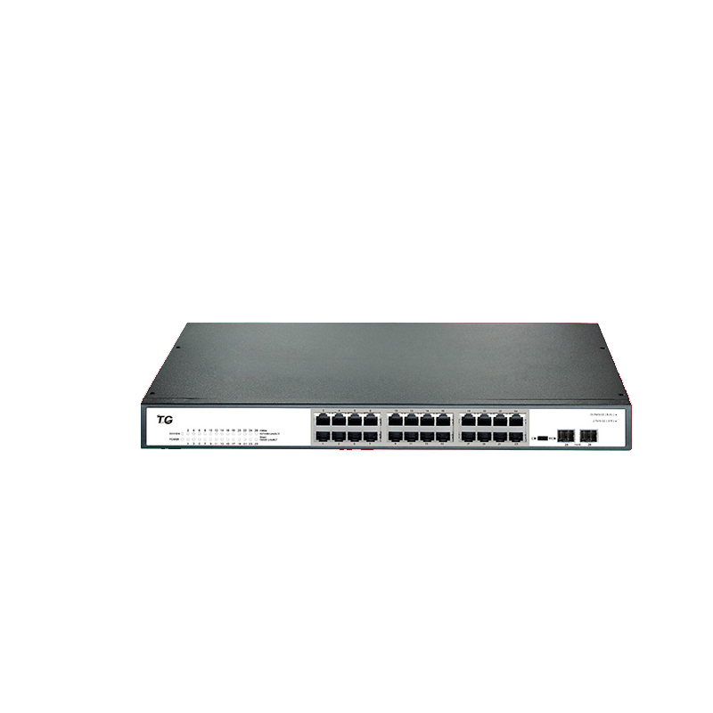 万网博通非管理型交换机S1700E-26G-2F (24个10/100/1000M电口-2个千兆SFP独立光口)