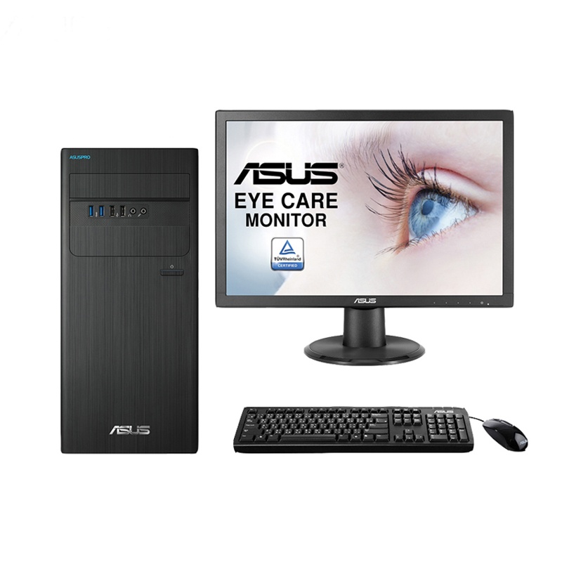 华硕(ASUS)商用台式电脑D640MT 27英寸显示器(I7-8700 16G内存 1T+128G 6G独)