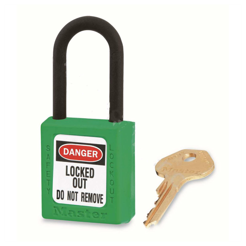 玛斯特锁 MASTER LOCK 406MCNGRN 绿色XENOY工程塑料安全锁, 塑料锁钩, 绝缘、防磁、防电火花