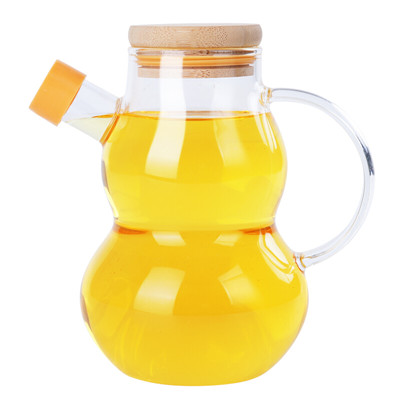 诺派(NUOPAI) 厨房玻璃油壶400ml 创意调味瓶罐 厨房小工具 油壶 醋油瓶调料壶 透明玻璃材质油瓶 C6720