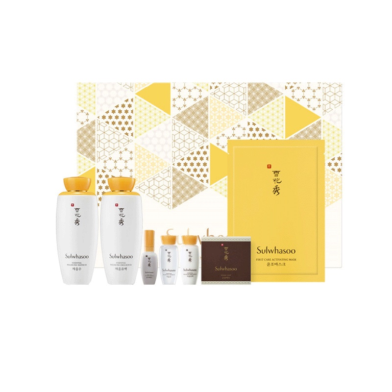 Sulwhasoo 雪花秀 滋阴平衡 水乳蜜皂7件护肤套盒 补水保湿