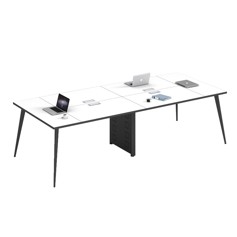 质凡办公家具时尚会议桌板式洽谈桌简约现代长条桌