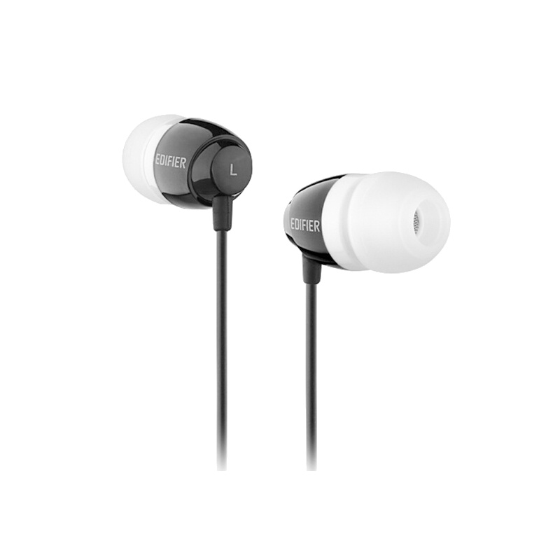 Edifier/漫步者 H210入耳式耳机重低音MP3音乐手机耳机耳塞式 黑色