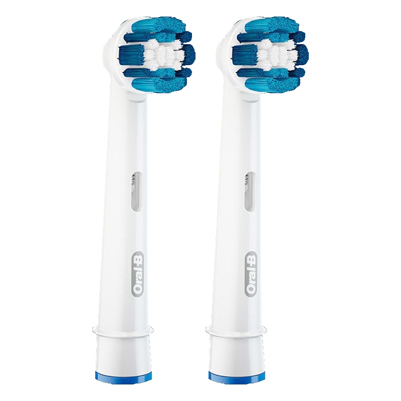 [双重清洁]博朗(BRAUN) Oral-B EB20-2护理电动牙刷 2D/3D替换牙刷头 2个装