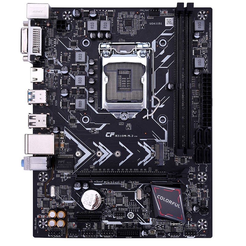 七彩虹(Colorful)战斧H310M-M.2魔音版 V21 游戏主板 (Intel H310/LGA 1151)