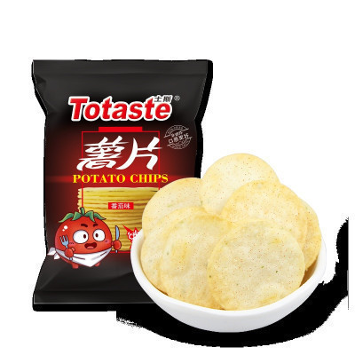 Totaste土斯番茄味薯片90g 休闲办公薄脆非油炸零食品