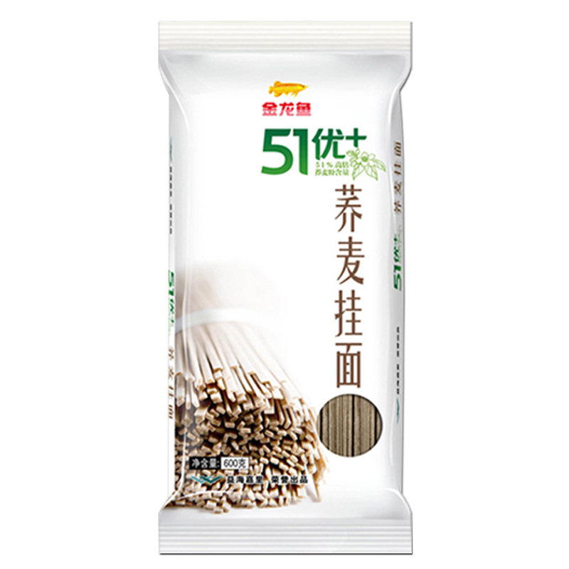 金龙鱼 VI00012 51优+荞麦挂面600G(4袋起售)