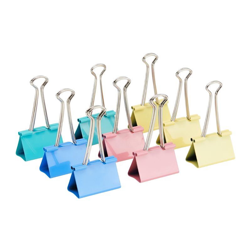 晨光(M&G) Eplus彩色长尾夹15mm(筒装)ABS92743