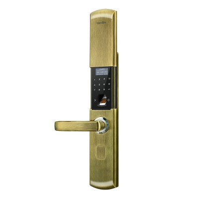 亚太天能(TENON)智能指纹锁 家用密码锁防盗门锁电子门锁铁门木门 T108 青古铜(标准版)