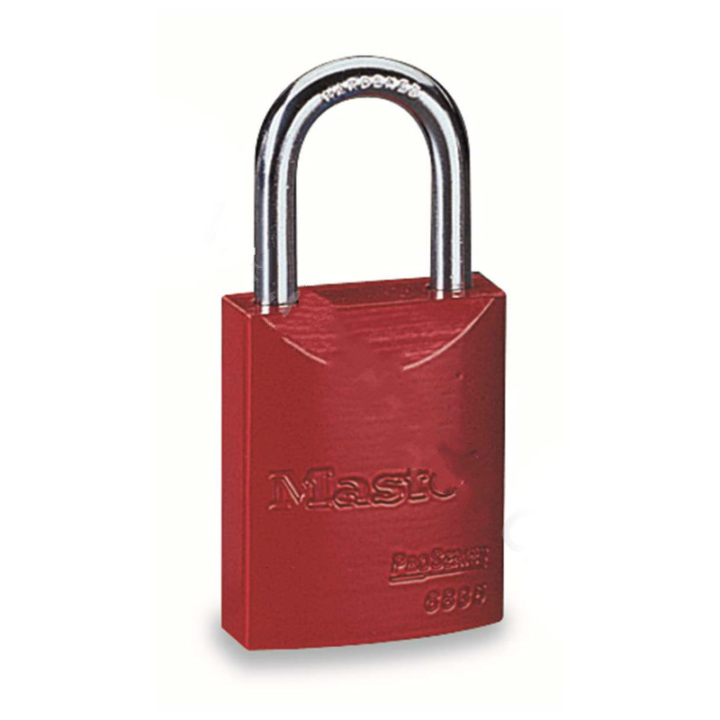 玛斯特锁 MASTER LOCK 6835MCNRED 6mm锁钩,锁钩净高27mm,红色铝合金安全锁