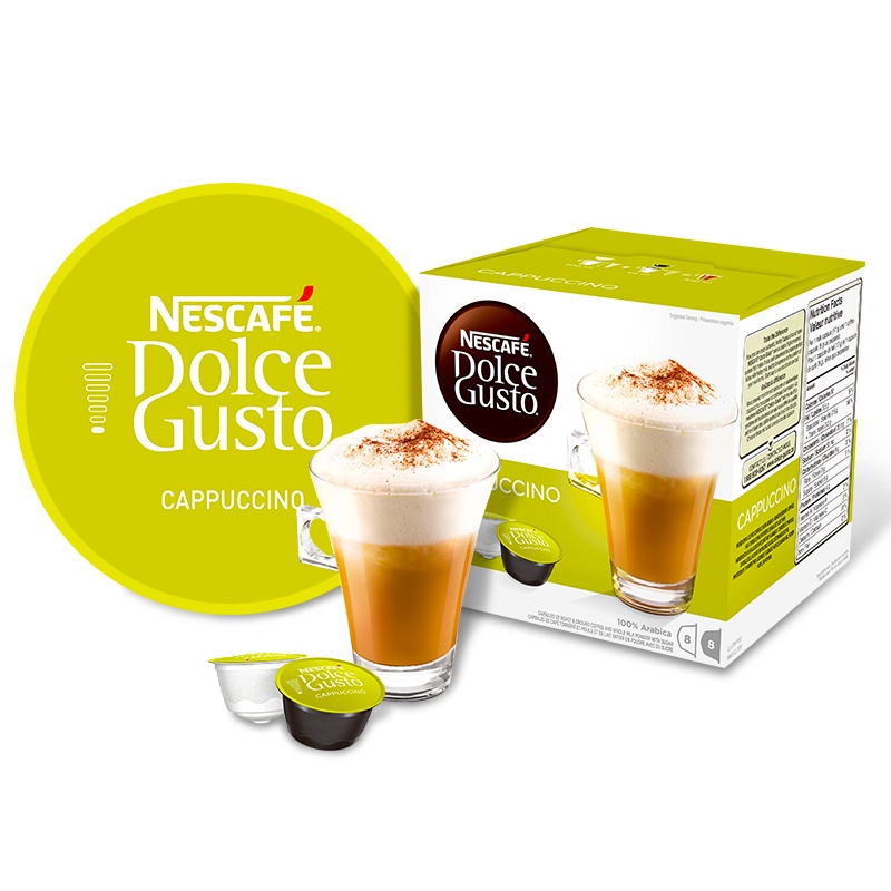 雀巢多趣酷思胶囊咖啡Dolce Gusto 卡布奇诺16粒原装进口