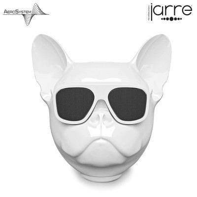 JARRE斗牛犬无线蓝牙音响迷你低音炮手机便携音响音箱 NANO斗牛犬迷你狗头蓝牙音箱-亮面白