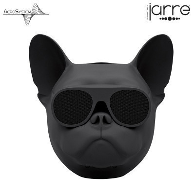 JARRE斗牛犬无线蓝牙音响迷你低音炮手机便携音响音箱 NANO斗牛犬迷你狗头蓝牙音箱-哑光黑