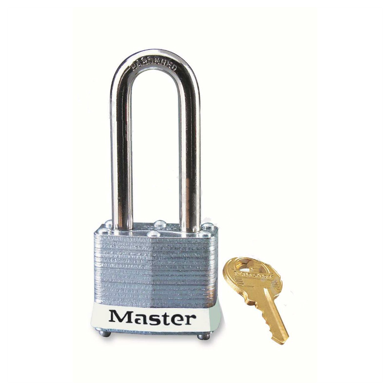 玛斯特锁 MASTER LOCK 3MCNLHWHT 7mm锁钩,锁钩净高51mm,白色胶圈,钢板千层锁