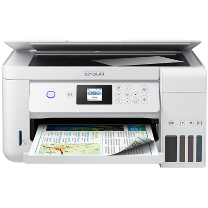 爱普生(EPSON)L4166 优雅白 喷墨打印机 墨仓式 彩色无线多功能一体机 商用办公家用学生作业打印机