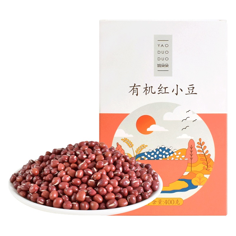 姚朵朵 有机红小豆400g薏米红小豆 薏仁米 红豆 五谷杂粮