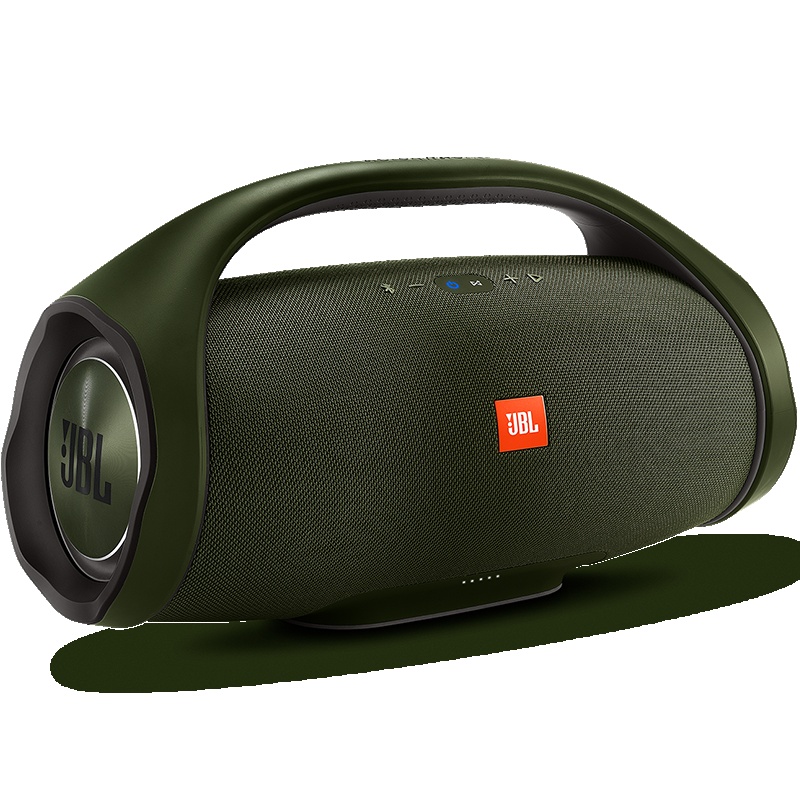 JBL BOOMBOX 音乐战神 便携式蓝牙音箱+低音炮 户外音箱 防水设计 Hifi音质 桌面音响 军绿色