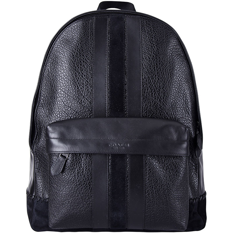 COACH 蔻驰 男双肩包男士黑色皮质双肩背包 F11250 QB/BK