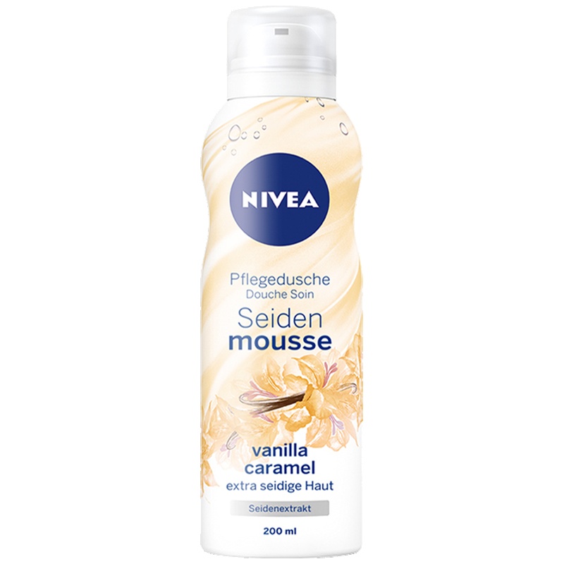 妮维雅(NIVEA)丝柔香润沐浴慕斯-香草甜香 200ML