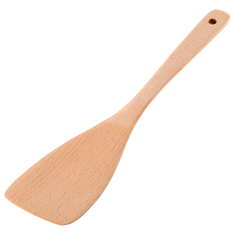 唐宗筷 无漆榉木 原木铲 实木木质料理斜铲 一个装 A903