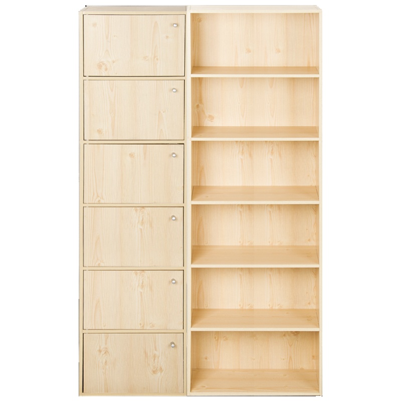 慧乐家书架自由组合多层带门书柜收纳储物柜
