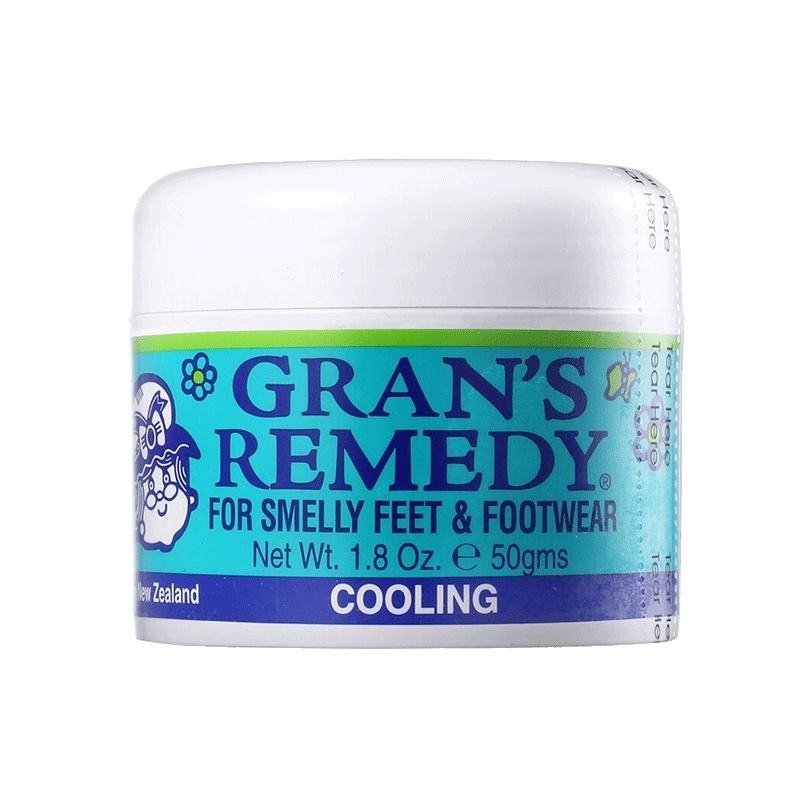 [植物除菌]新西兰老奶奶臭脚粉(Gran's Remedy) 去脚臭脚汗去鞋袜臭治脚臭粉 多功能清洁剂 薄荷味50g