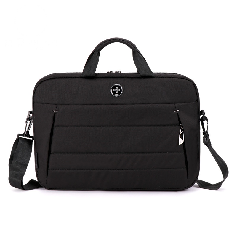 swissdigital逹沃斯盾瑞士单肩包商务公文包 时尚涤纶男士手提包单肩斜跨可放14英寸电脑包