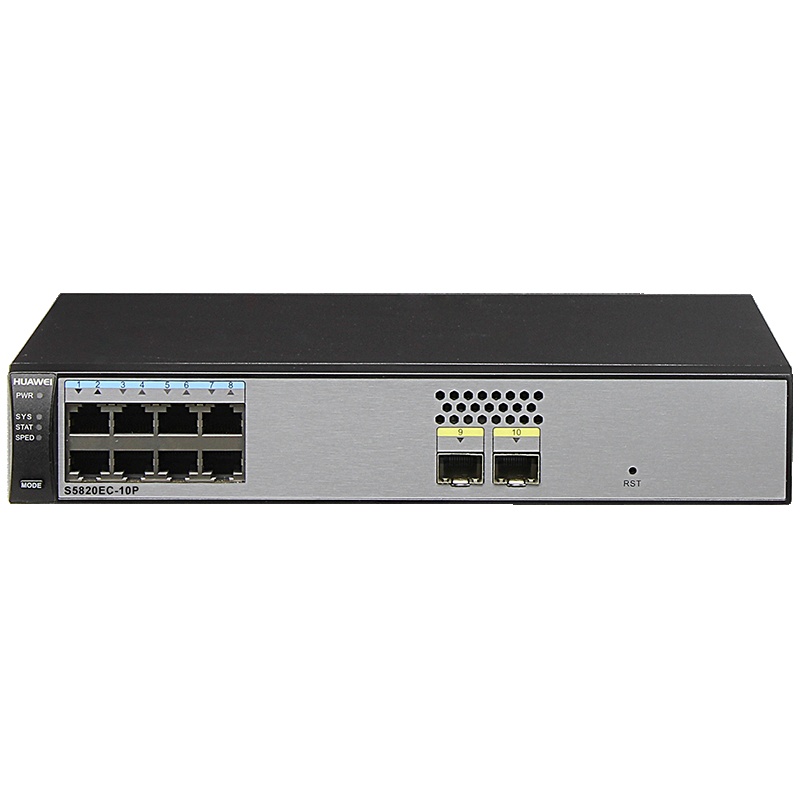 华为(HUAWEI)S5820EC-10P 8口千兆企业级以太网交换机 web网管适用中小型企业