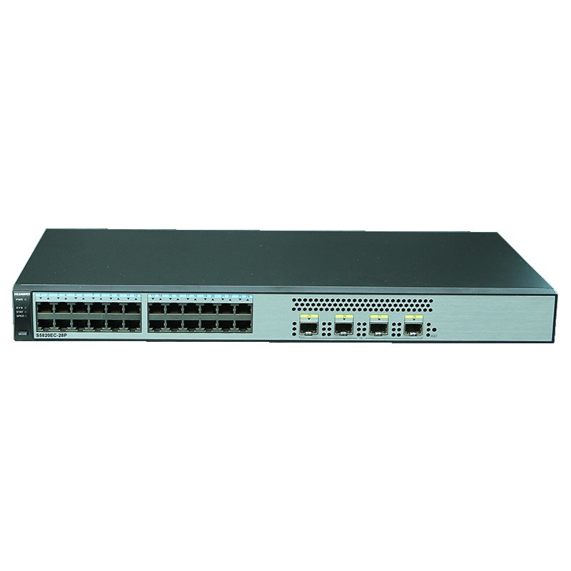 华为(HUAWEI)S5820EC-28P 24口全千兆企业级以太网络交换机 web网管适用中小型企业接入层
