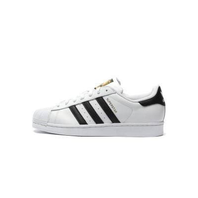 阿迪达斯(adidas) 三叶草SUPERSTAR 金标贝壳头男女经典系带板鞋C77124