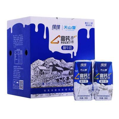 维维 天山雪 源味 巴氏热处理 常温希腊风味酸奶 200g*24