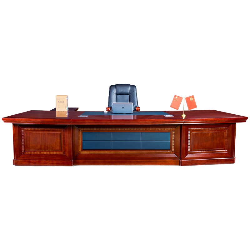 HiBoss办公家具老板桌大气 大班台总裁桌 经理桌主管桌老板办公桌3.8米