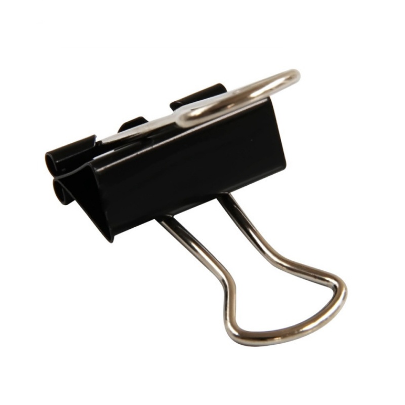 得力(deli) 9541 黑色长尾夹50mm 票据夹 燕尾夹 铁夹 文件夹(2盒装)