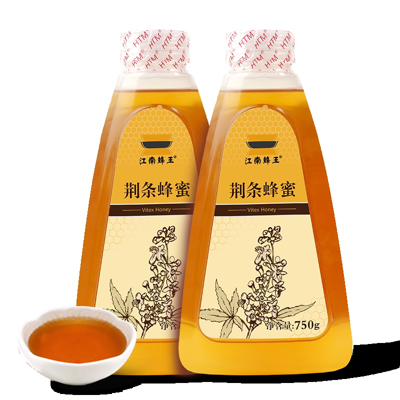 江南蜂王(Jiang nan queen bee) 荆条蜂蜜750g/瓶X2瓶 组合装 滋补蜂蜜 荆条花花蜜采集蜂蜜