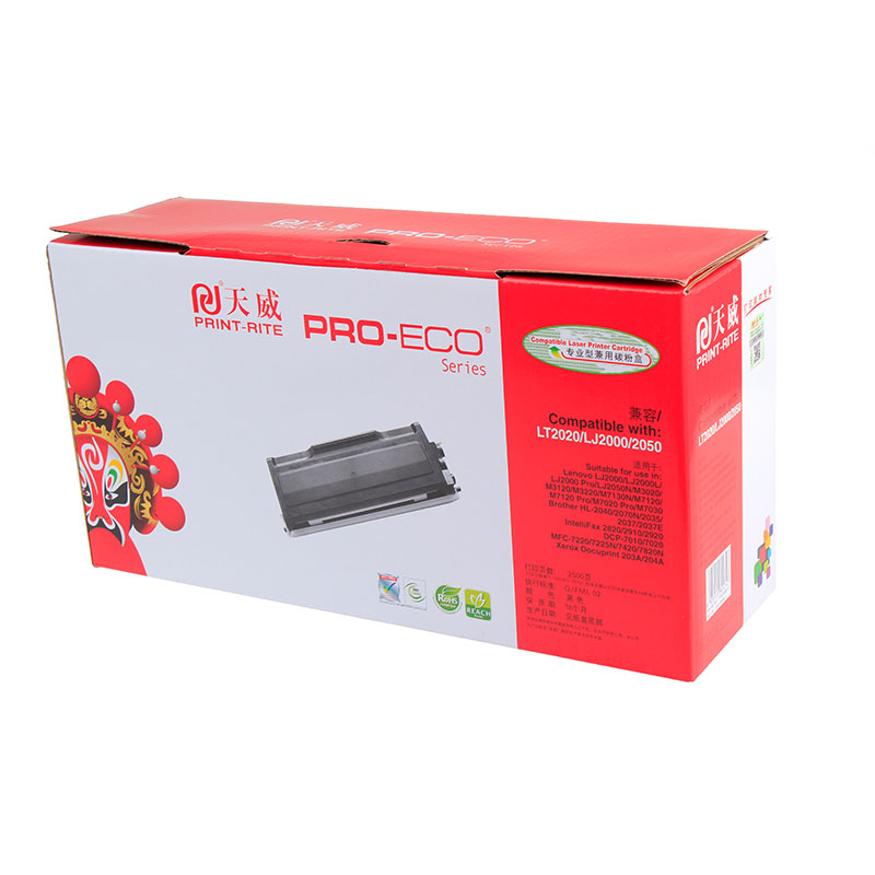 天威(PRINT-RITE) LT2020/TN2050粉盒 黑色 适用于LENOVO-LJ2000(LT2020)