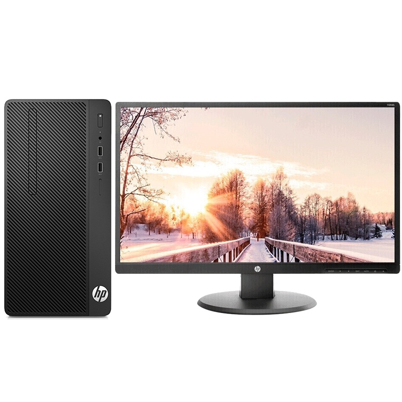 惠普(HP)战86 G2 商用办公台式电脑主机+23.8英寸高清显示器(i5-8500 8G 1T+128SSD GTX10603G独显 WiFi蓝牙 Win10四年上门)