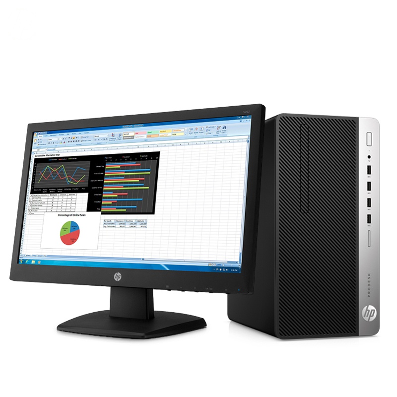 惠普(HP) 480 G5商用台式电脑21.5寸(I7-8700 12G 128SDD 2G独显 DVDRW W10 )